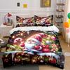 Christmas Santa Bedding Set Bedding Duvet Cover Set Duvet Cover Pillowcases (1 * Duvet Cover 2 * Pillowcases, without duvet insert)