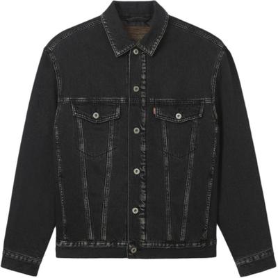 Levis American Vintage Куртка джинсовая с длинным рукавом свободного кроя Мужские куртки Черный 002HR-0000