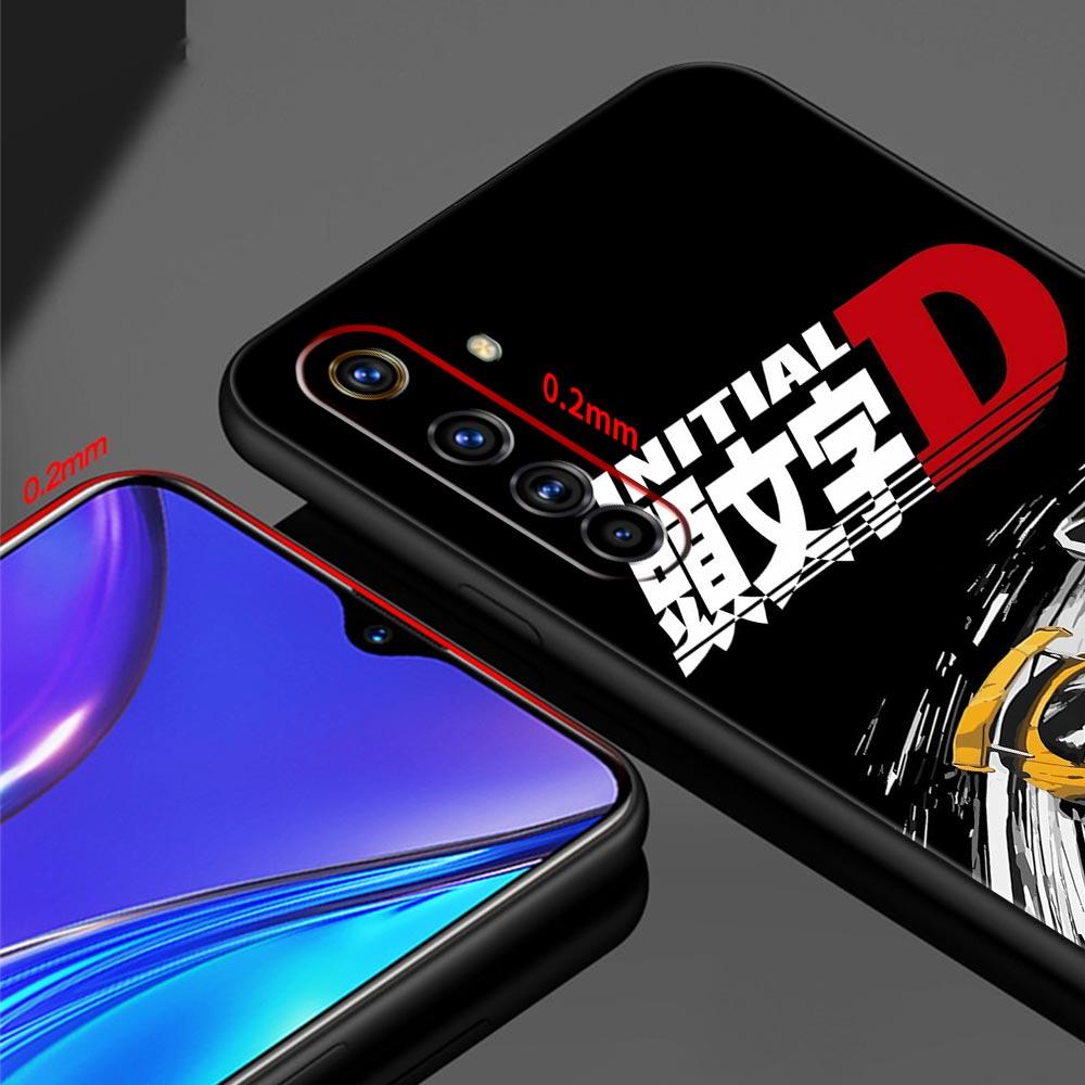 Чехол для телефона Initial D для Realme C67 C63 C55 C53 C35 C25 C21 GT 2 3 5 6 10 11 12 13 Pro Plus 5G Мягкий ТПУ Чехол для телефона Fundas Capas