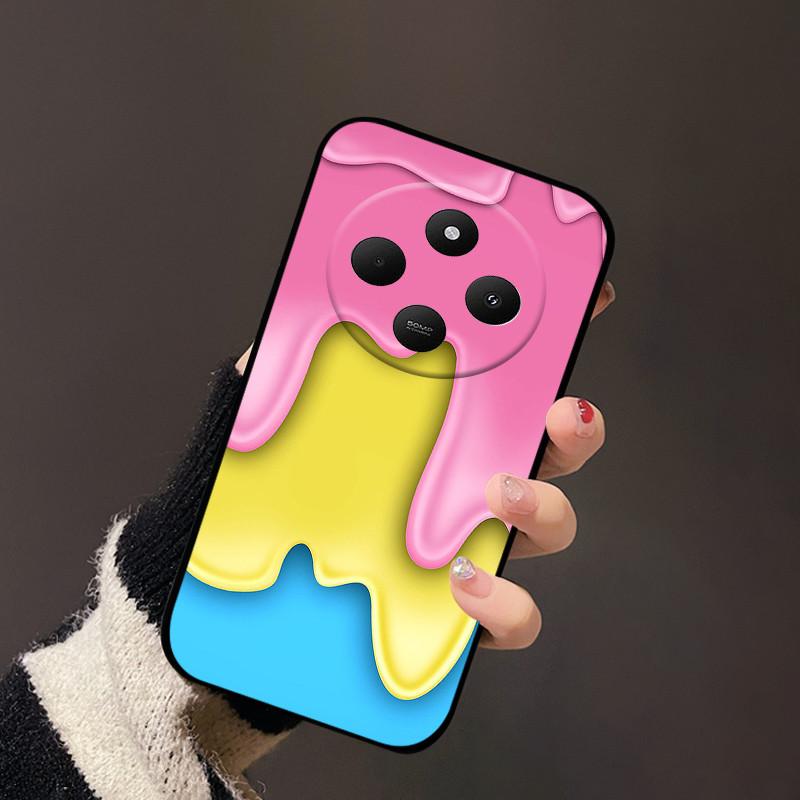 Для Redmi 14C 4G Мягкий Чехол 14R Стильный Мультяшный Расписной ТПУ Силиконовый Чехол для Телефона Для Xiaomi Poco C75 4G 5G Ударопрочный Coque Чехлы
