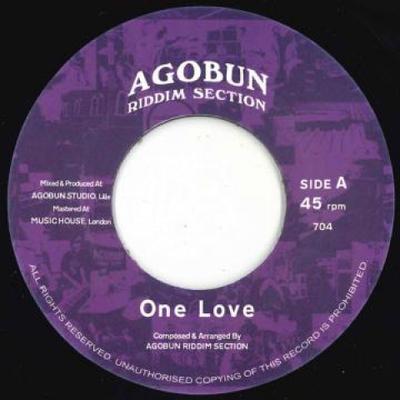 7-дюймовая пластинка AGOBUN RIDDIM SECTION - One Love / Dub Love AGOBUN704 Agobun Riddim S 2019 Европа Регги, Ска и Даб