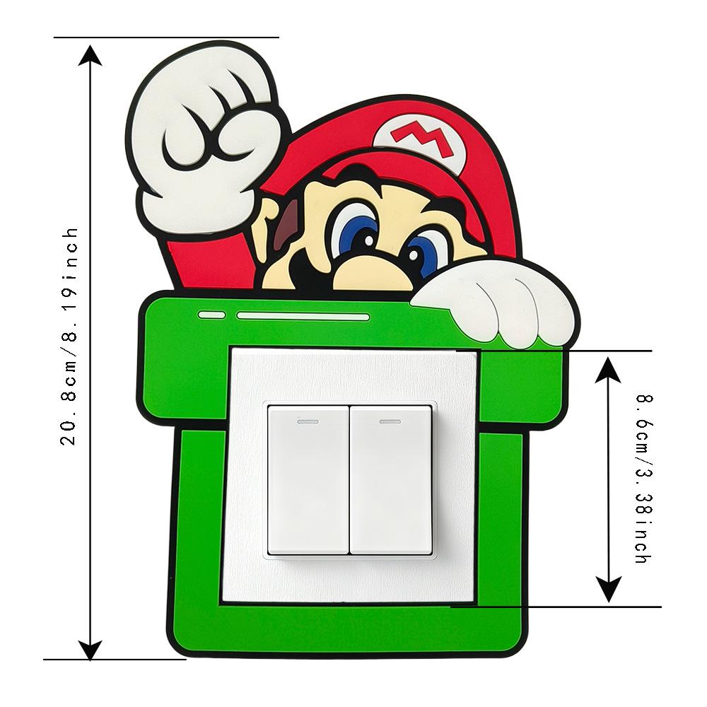 Наклейка на выключатель света в стиле Super Mario: Стиль кухни и спальни
