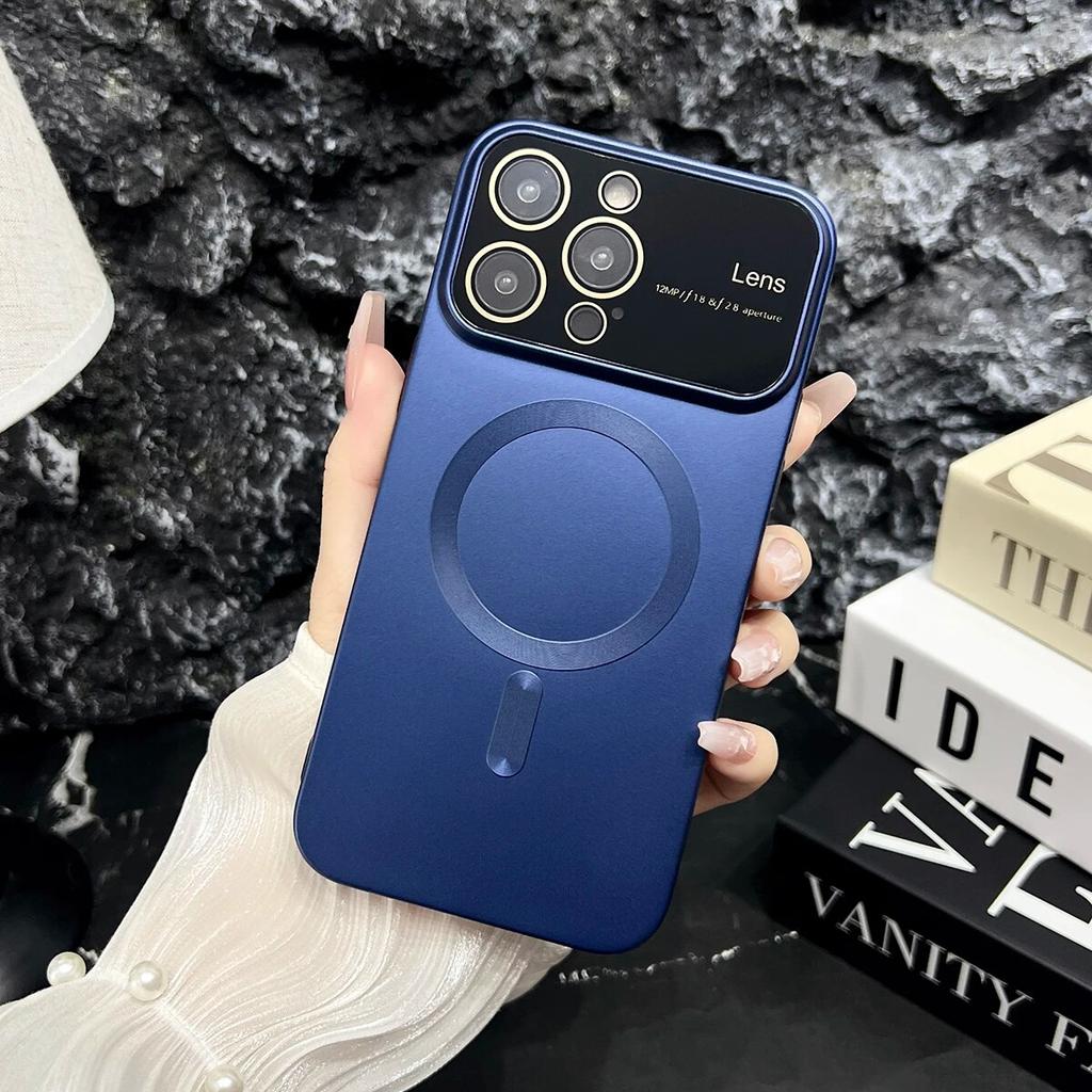 Роскошные однотонные магнитные мягкие чехлы для iPhone 15 14 13 12 11 Pro Max Plus, большой защитный чехол для окна камеры Magsafe, чехол для телефона