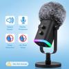 Soft Fur Pop Filter Case For Blue Yeti Pro Microphone Grey