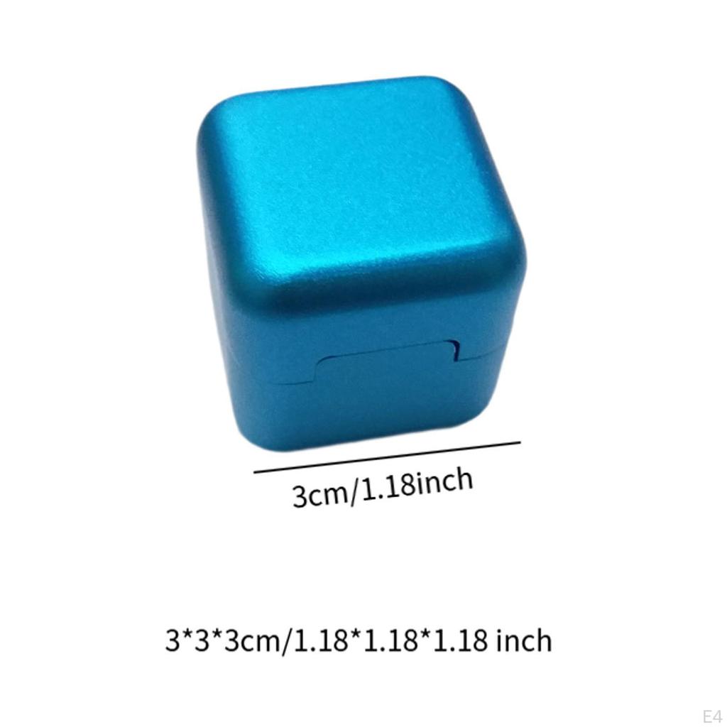 Aluminum Mini Cue Tip Chalk Holder Billiard Pool Chalks Carrier Case for