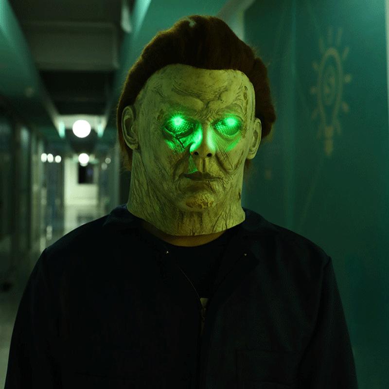 Miles was terrified by the moonlight Halloween McMeel Horror Latex Mask