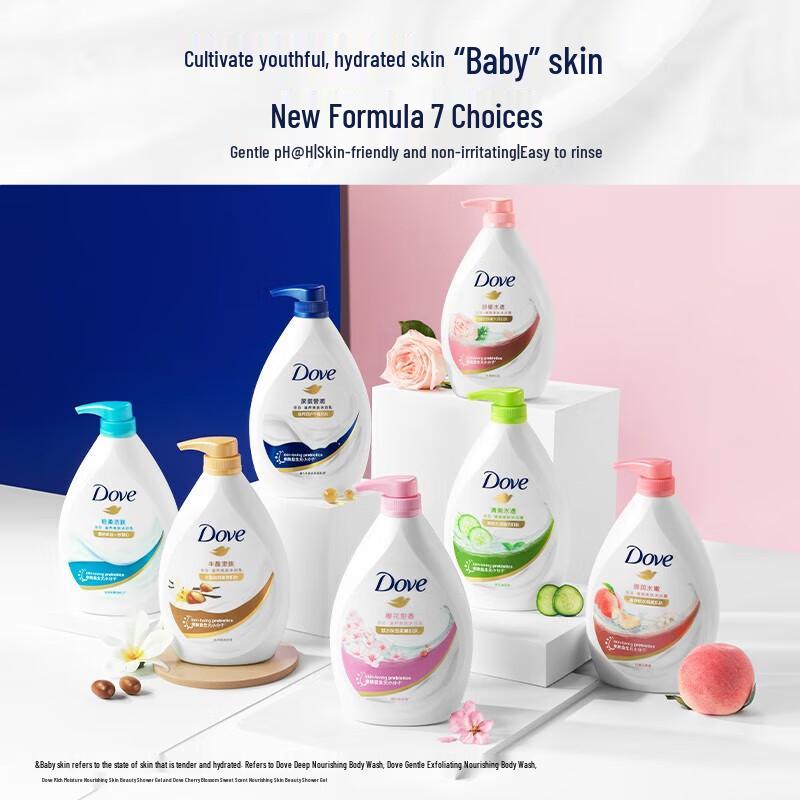 Dove Sakura Sweet Scent Nourishing Body Wash (3 x 1kg)