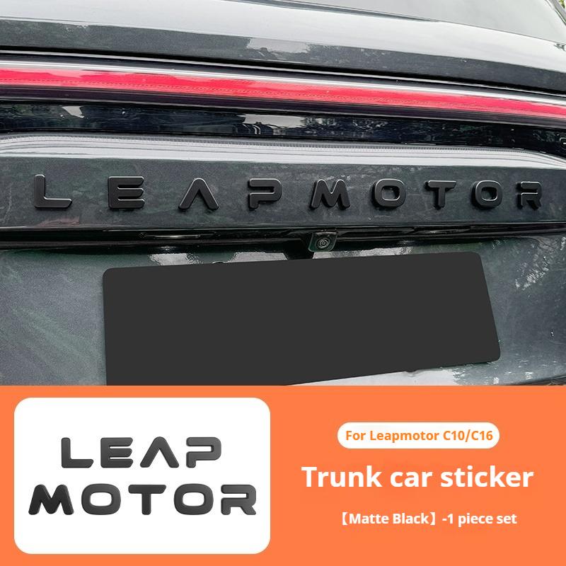 Для автомобиля Leapmotor C16 C10 Чернение Модификация Логотип Буквы Передние и Задние Значки Покрытие 3D Дизайн Наклейка