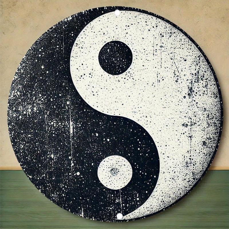 Металлическое настенное искусство Инь-Ян для дома, гостиной, пространства для медитации