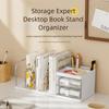 Plastic Bookend Multi-functional Storage Box Sturdy Construction Bookshelf Stand Home Organization