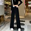 Женская одежда, винтажный костюм, офисная одежда, прямые брюки, мешковатые широкие брюки с высокой талией, 2023, летние брюки в корейском стиле