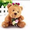 Медведь плюшевые игрушки маленькая подвеска свадебные медведи мягкая игрушка сделай сам мультфильм букет кукла для детей распродажа 10 см рождество