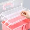 Многослойный складной ящик-органайзер с ручкой, большая вместительная кисть для рисования, швейные принадлежности, чехол для хранения мелочей