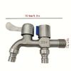 Washing machine faucet G1/2 interface, easy to open/close compression valve single hole installation faucet modern design