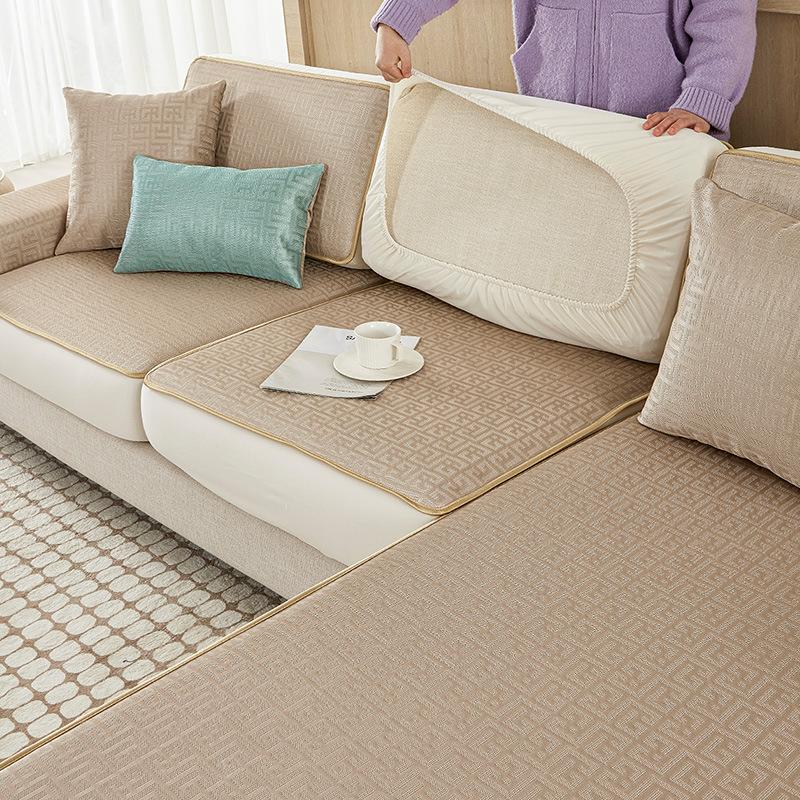 Ice Silk Sofa Cushion Summer All-Inclusive Universal Integrated Sofa Cover Summer Simple Modern Non-Slip Sofa