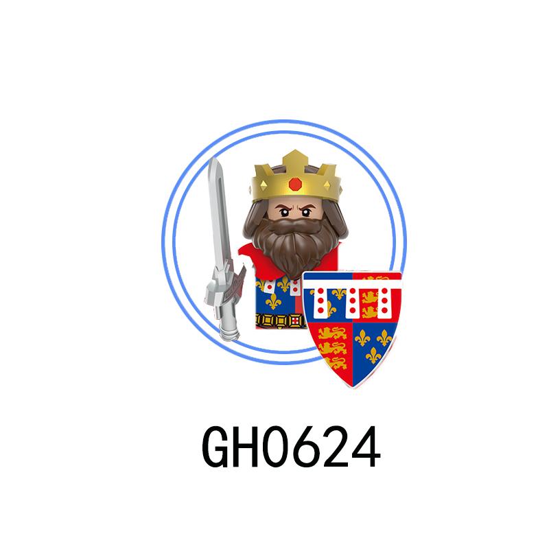 G0180 Средневековые Солдаты Рыцари Мини Собранный Строительный Блок Фигурки Игрушки