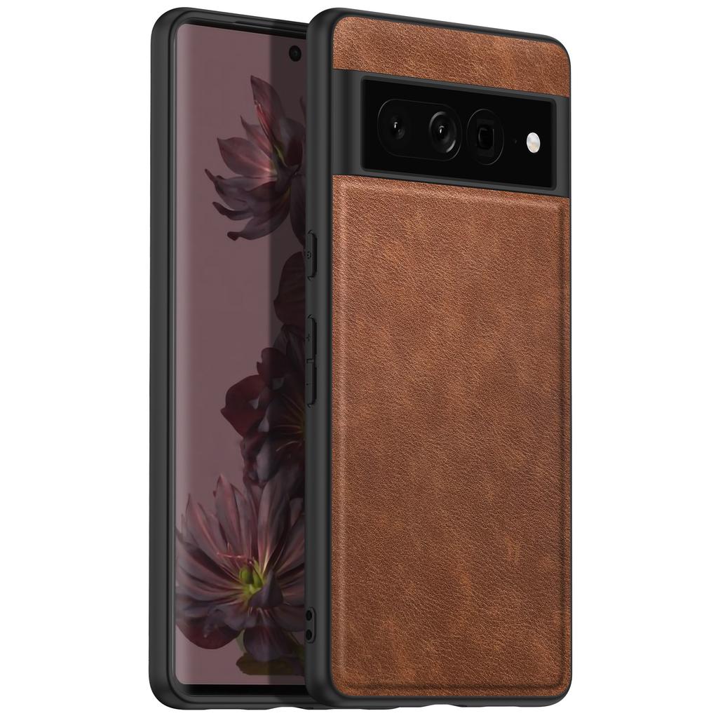 Для Google Pixel 7 Pro Премиальный чехол из ПУ кожи для телефона Устойчивый к царапинам Однотонная обложка для Google Pixel 7 2025 Чехол