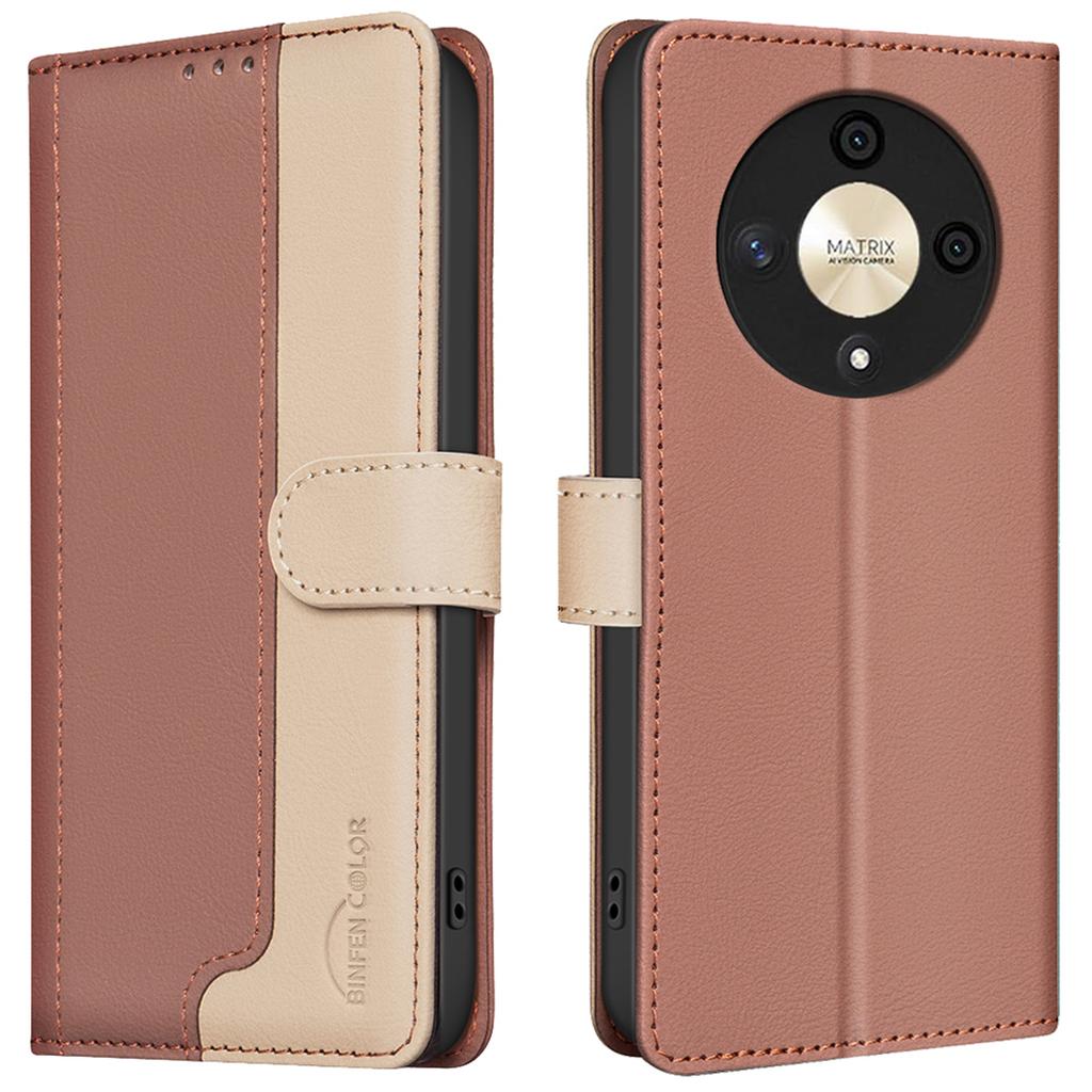 For Honor Magic6 Lite 5G/X9b 5G Leather Case RFID Blocking Card Slots