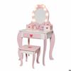 Coiffeuse enfant - GINGER HOME - Miroir éclairé - Tabouret inclus - MDF &amp; bois massif
