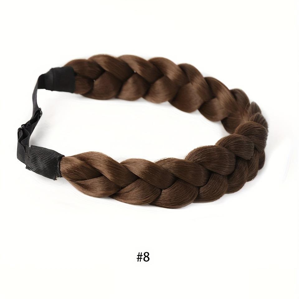 Женская ручная повязка на голову с имитацией волос