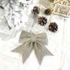Hanging Decoration Pearl Cotton Gold Powder Bowknot Large Gold Shiny Bow Christmas Bow Big Bow-Tie