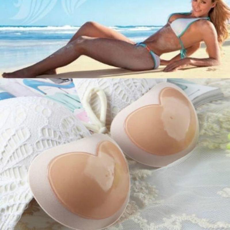 1 пара женских накладок на грудь с эффектом пуш-ап, силиконовый бюстгальтер, накладка для нижнего белья, накладка на соски, наклейки, нашивка, вставка для бикини, аксессуары для купальника