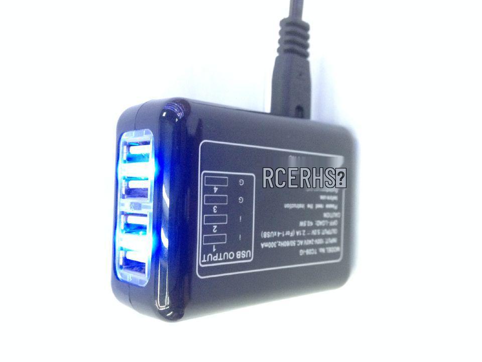 4-портовое USB-зарядное устройство (10,5 Вт, 5 В 2 А) с вилками UK, EU, US, AU для деловых поездок