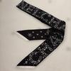 Used CHANEL Bandana Black Star Pattern New