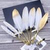 Wedding Decor Novelty Stationery Smooth Black Ballpoint Pens Writing Tool Signature Feather Pen