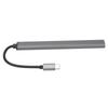 7-в-1 USB-C хаб Док-станция из алюминиевого сплава Многопортовый адаптер Ключ Plug and Play для ПК