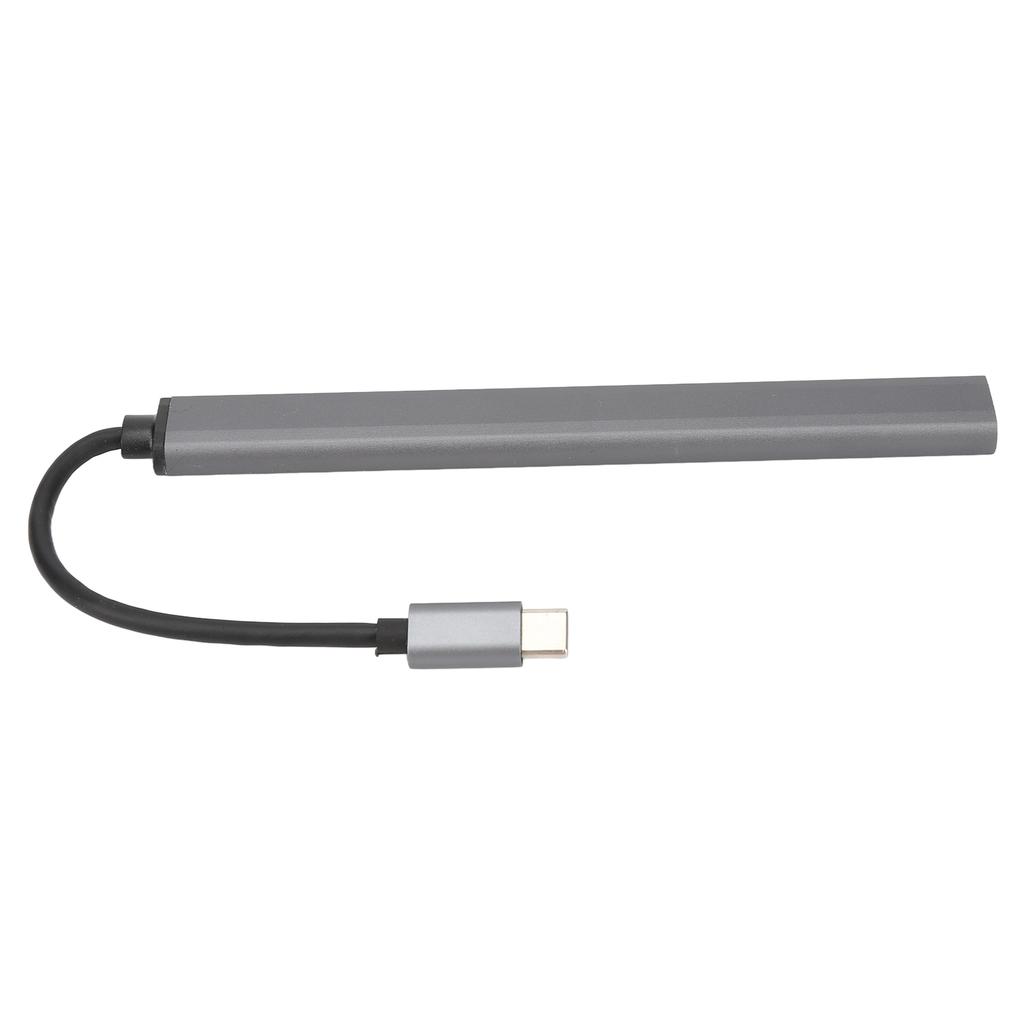 7-в-1 USB-C хаб Док-станция из алюминиевого сплава Многопортовый адаптер Ключ Plug and Play для ПК