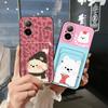 Прочный Модный Дизайн Чехол для Телефона Для Realme C67 4G/Realme12 Lite Слот для Карт Граффити ТПУ Пыленепроницаемый Мультяшный Кармашек для Карт