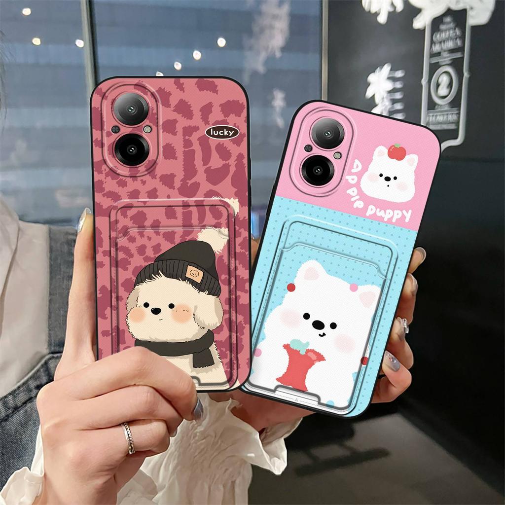 Прочный Модный Дизайн Чехол для Телефона Для Realme C67 4G/Realme12 Lite Слот для Карт Граффити ТПУ Пыленепроницаемый Мультяшный Кармашек для Карт