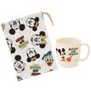 Skater Kids' Cup Bag, 21 x 15cm, Disney Mickey Mouse & Friends Cooking, Made in Japan, KB62-A