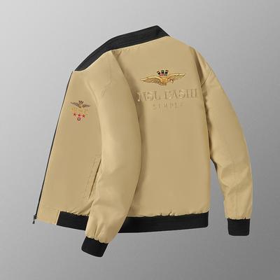 Вышитый большой размер мужской бейсбольный воротник хлопковое пальто модная куртка в китайском стиле для мужчин