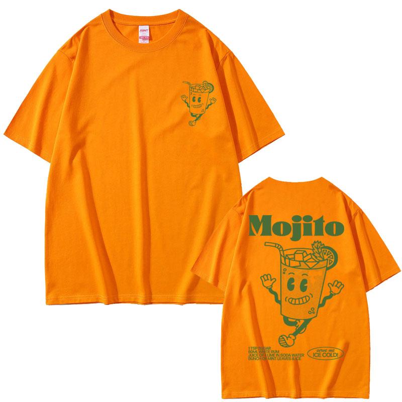 Funny Mojito Cocktail Graphic Tshirts Unisexs Cute Vintage Cartoon Oversized Tshirt Unisex Women Casual Fashion Short Sleeve T Shirt