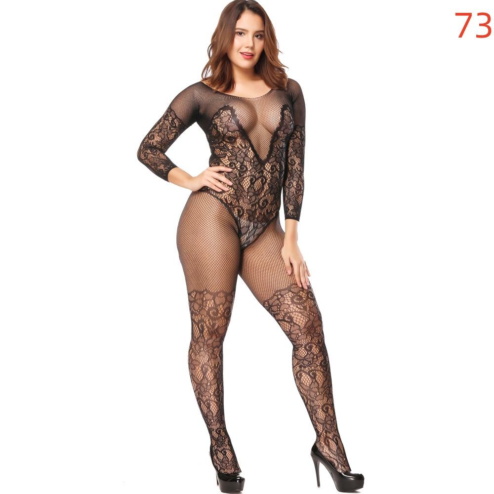 New Fashion Plus Size Women Fishnet Body Stocking Underwear Sexy Bodysuit Lingerie