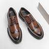 Модные мужские туфли-оксфорды ручной работы из натуральной телячьей кожи, классические деловые туфли-броги для мужчин