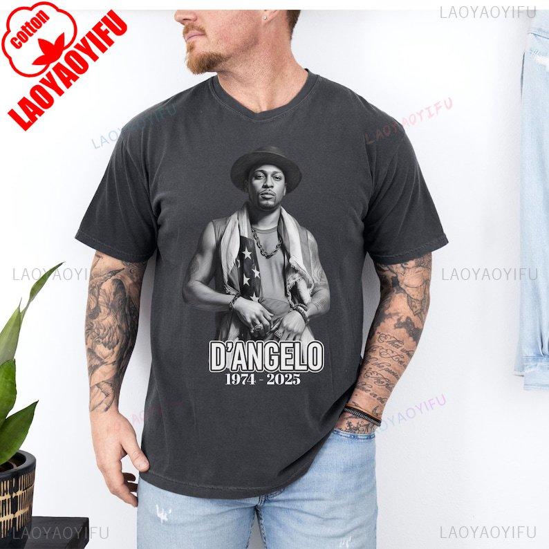 9742025 Dangelo Shirt Brown Sugar Vntg Rap 90s Rnb 2000s Music Neo Soul Memories T Shirt Legend Gift Hip Hop Style Cotton Tee