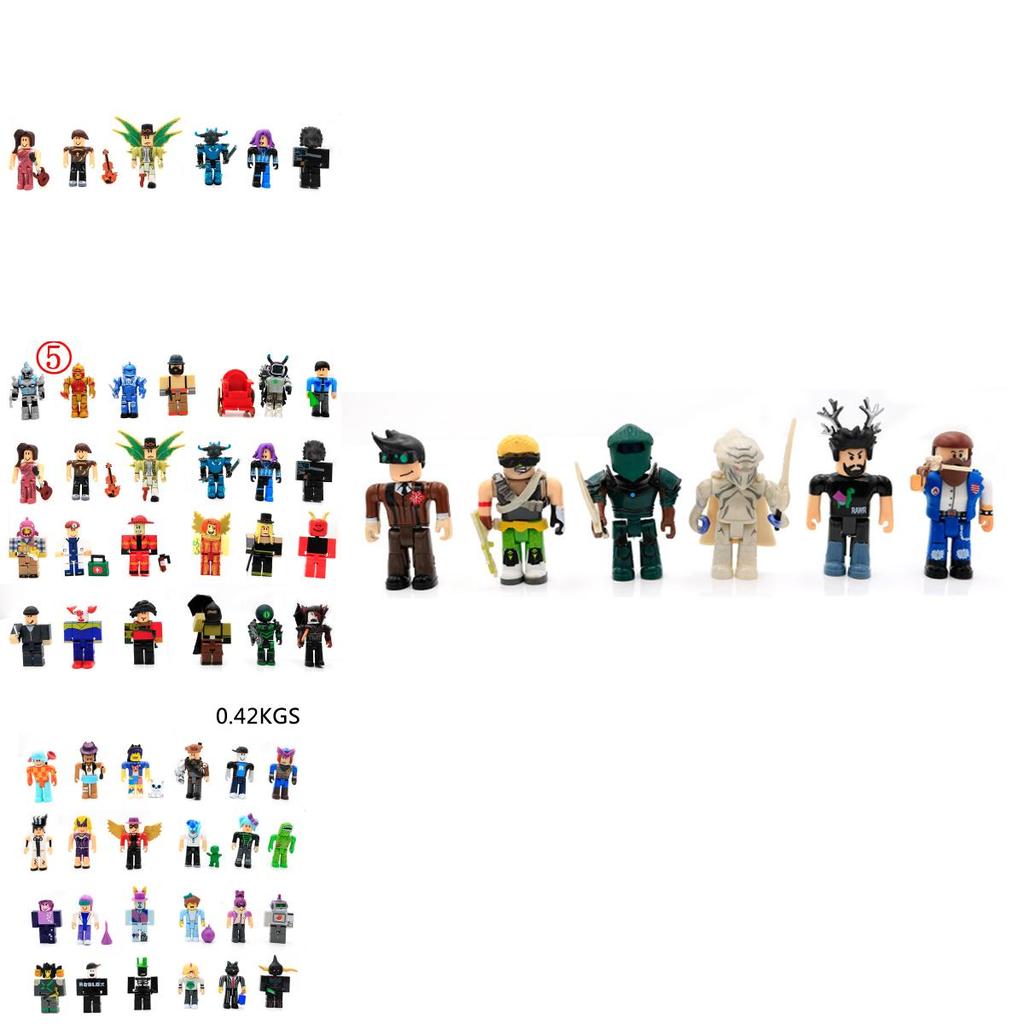 Яркий набор из 24 фигурок персонажей игр Roblox. Идеально подходит в качестве подарка для детей.