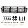 3Pocket Cargo Net Stretchy Trunk Storage Organizer Net Heavy-Duty Luggage Holder with Mount Kit for SUV Pickup Truck Van Toyota
