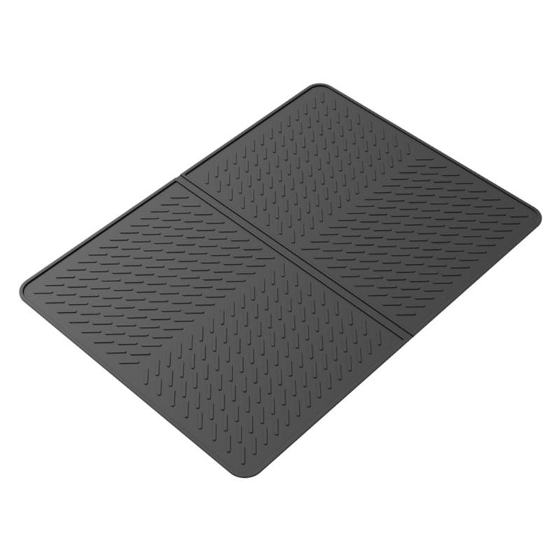 Nonslip Kitchen Surfaces Protectors Mat with Raised Ridges for Cooktop and Countertop Protection 450°F Heat Resistant