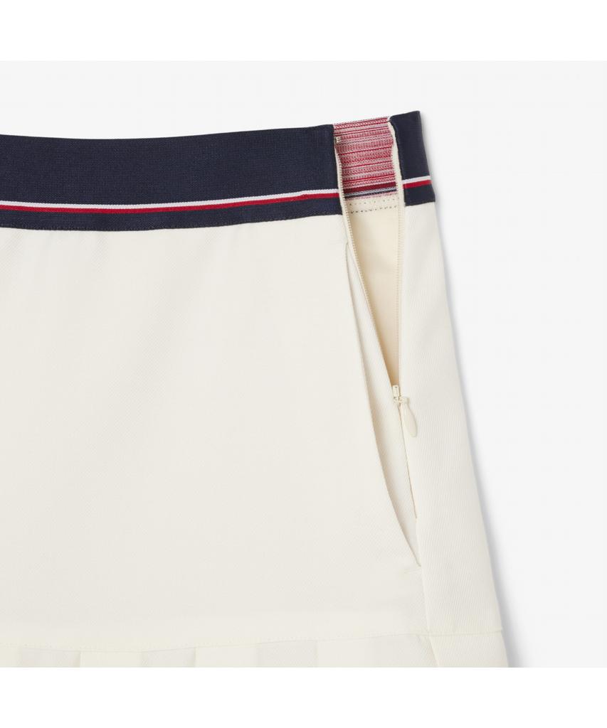 Женская плиссированная мини-юбка Lacoste с логотипом на поясе Jf5323-55N Xfj