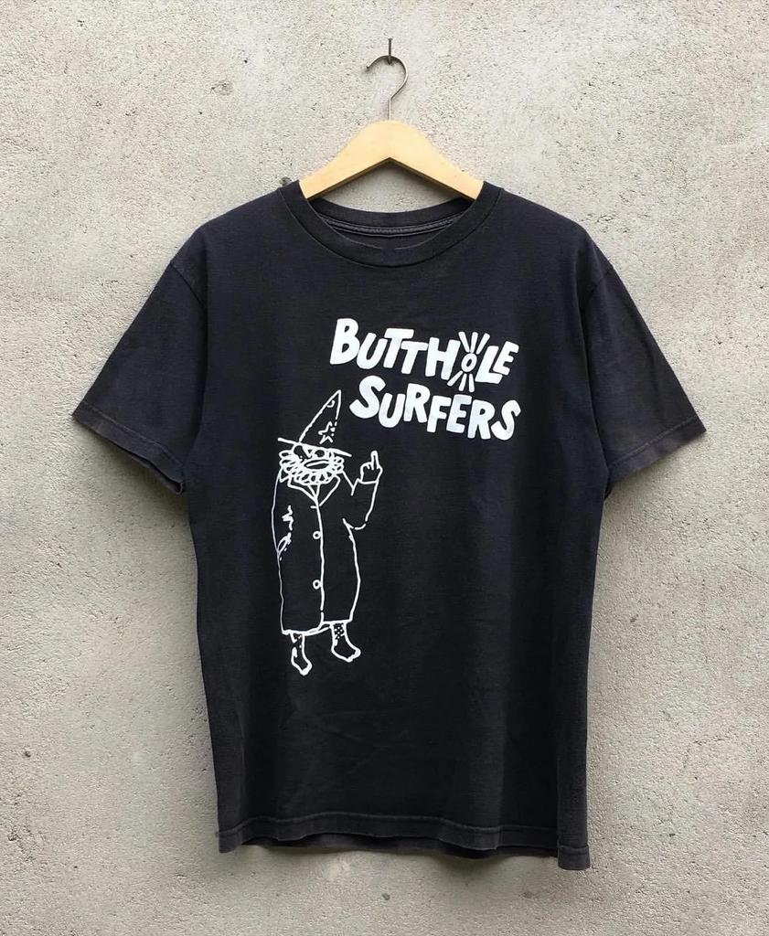 Vtg BUTTHOLE SURFERS band Short Sleeve Cotton Heavy All Size Shirt AG344