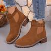 Shoes Women Fashion Low Heel Ankle Boots Comfortable Plus Size Snow Boots for Women Female Platform Boots Botas De Mujer