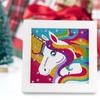 Kids Full Drill 5D Diamond Painting Kit, Cartoon Animal Handmade Diy Diamond Paste Decor Art