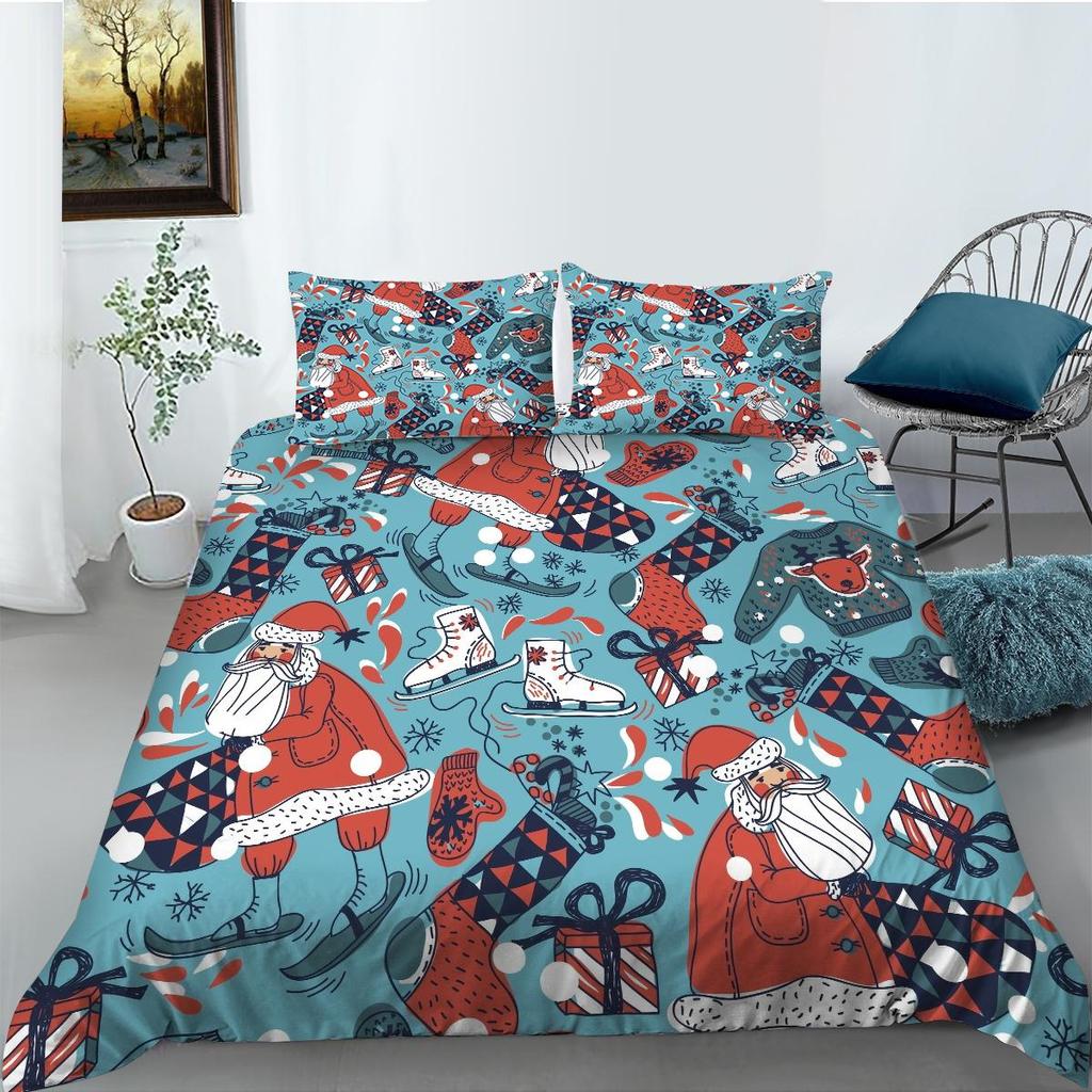 Комплект пододеяльников, домашнее постельное белье, уникальный дизайн, рождественский домашний текстиль, комплект одеял высокого качества