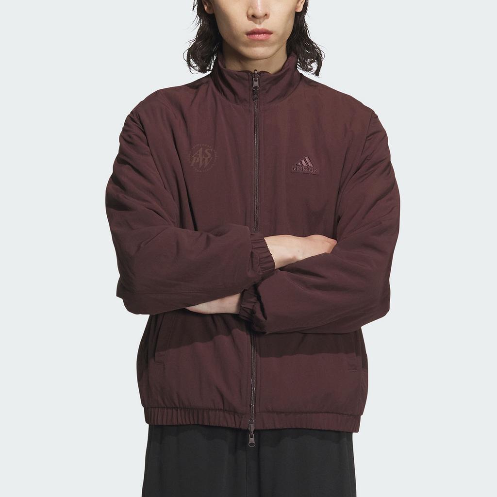 adidas Осенне-зимняя коллекция 2024 Теплая вязаная серия Модная двусторонняя спортивно-повседневная куртка JI6655