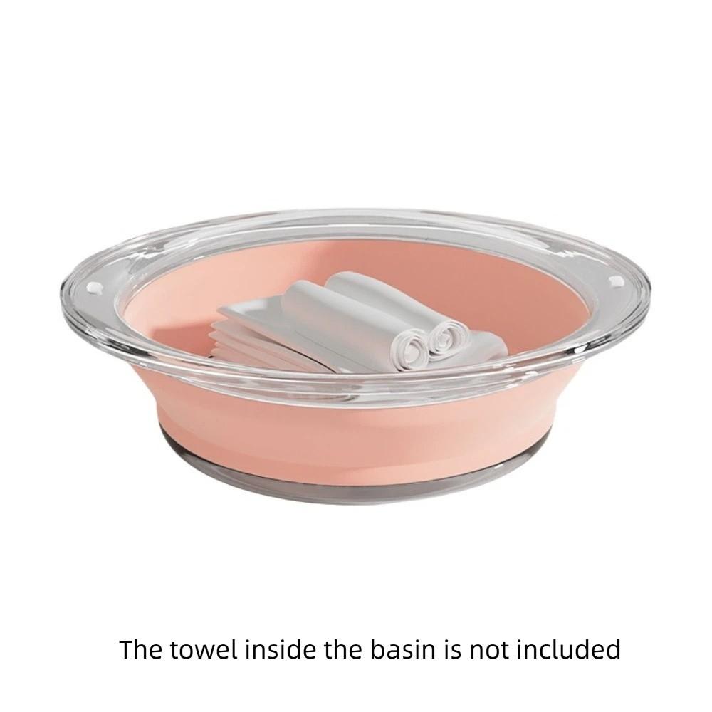 Multi-purpose Transparent Folding Basin Collapsible Portable Laundry Basin Space Saving Washbasin Student