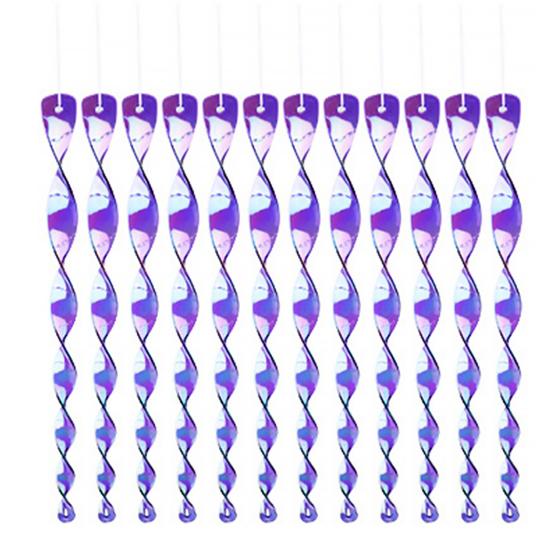 Стержень для отпугивания птиц, вращение на 360 градусов, защита сада, яркий цвет, светоотражающая спираль ветра, подвесной стержень отпугиватель птиц для сада